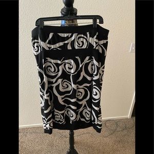 Xl old navy strapless printed dress